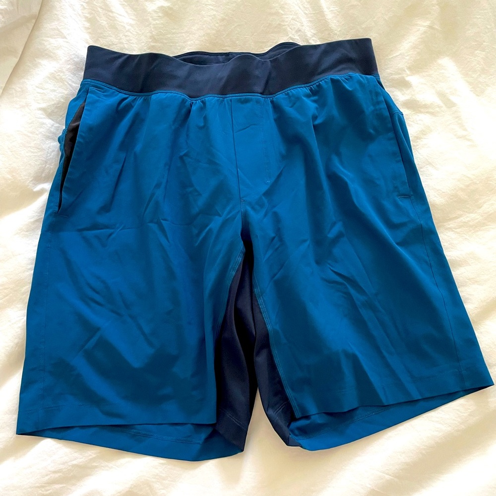 lululemon athletica Blue and Navy Athletic Shorts